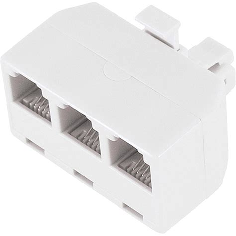 telephone line junction box splitter|telephone splitter 3 way.